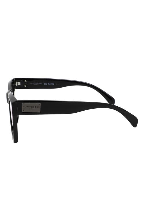 Kurt Geiger London 53mm Gradient Square Sunglasses In Black