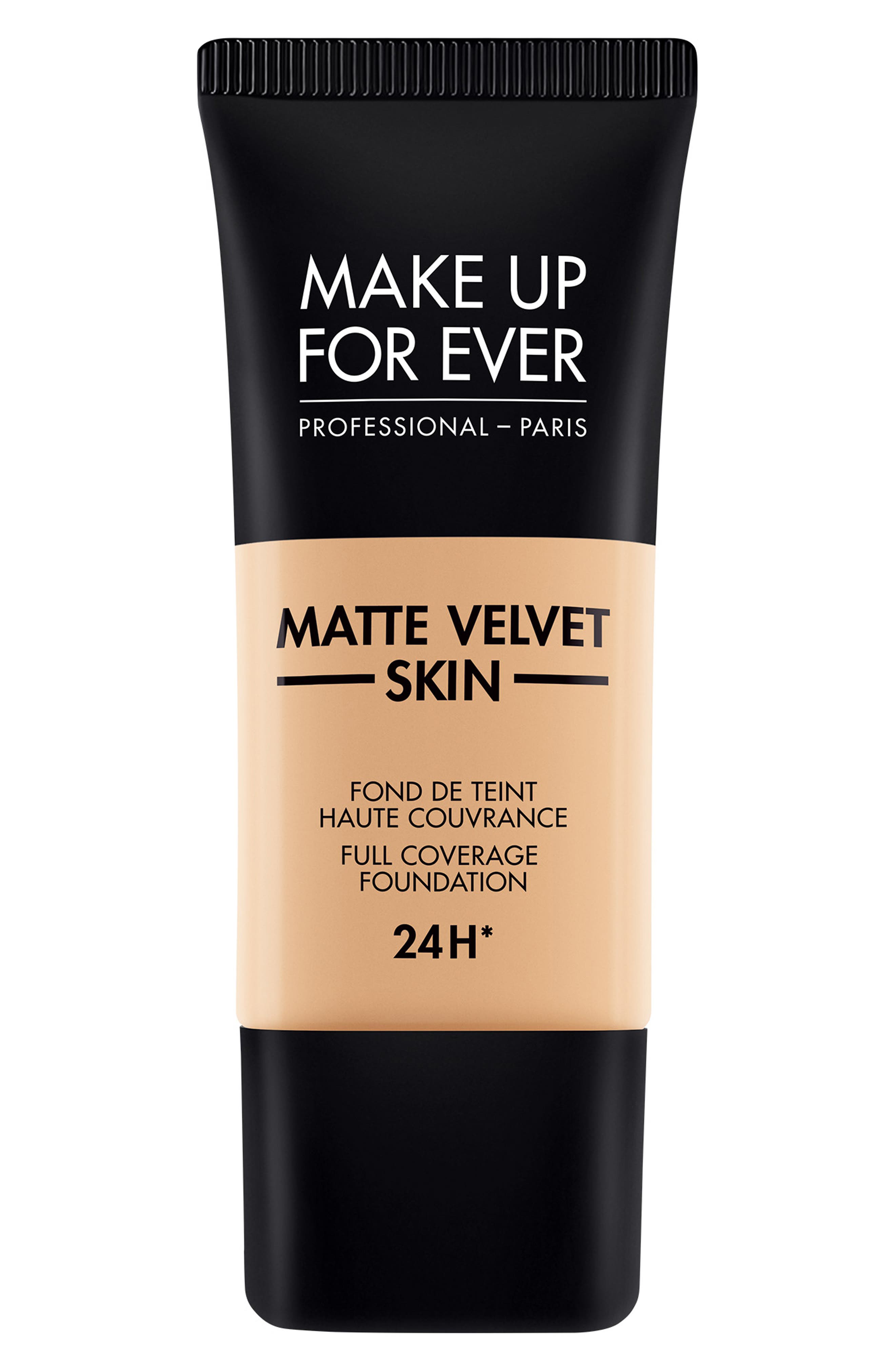 Make Up For Ever Matte Velvet Skin Full Coverage Foundation in Y335-Dark Sand 