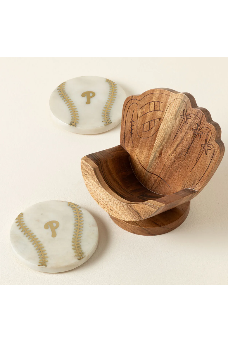 MLB Perfect Catch Coaster Set, Alternate, color, New York Mets