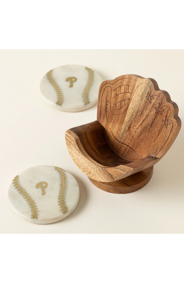 Uncommon Goods MLB Perfect Catch Coaster Set, Alternate, color, Houston Astros