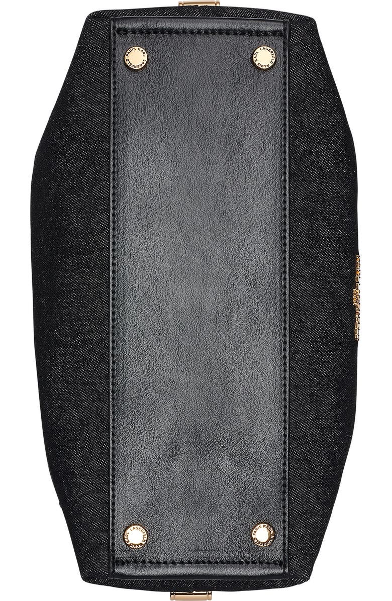KARL LAGERFELD PARIS Charlaine Satchel, Alternate, color, Black Denim