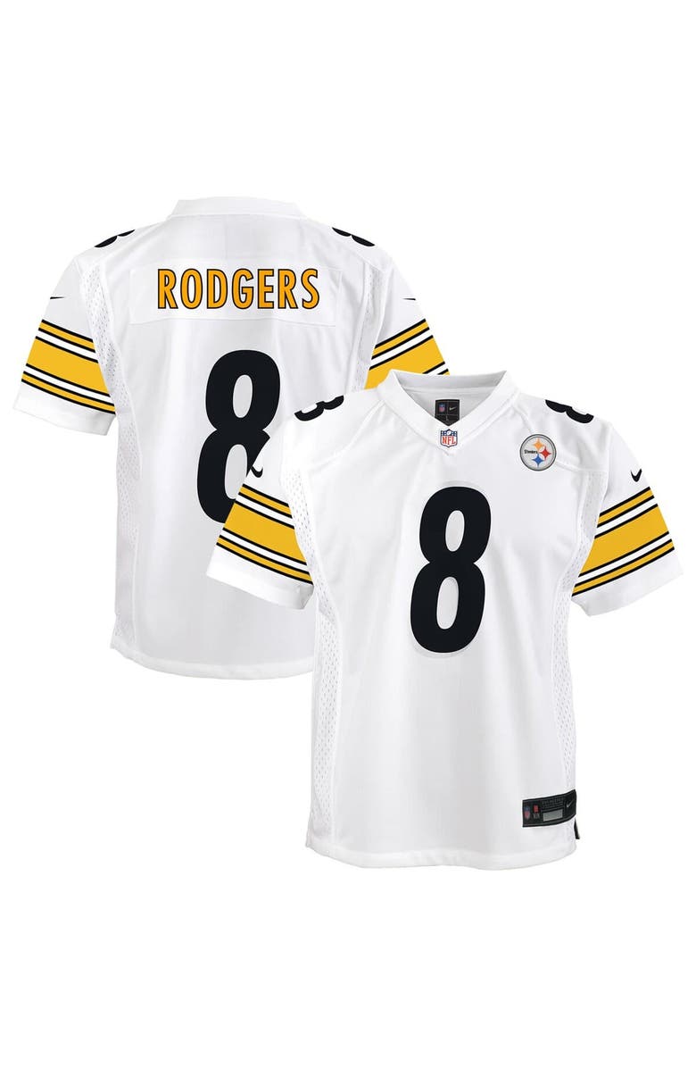 Nike Youth Nike Aaron Rodgers White Pittsburgh Steelers Game Jersey, Alternate, color, White