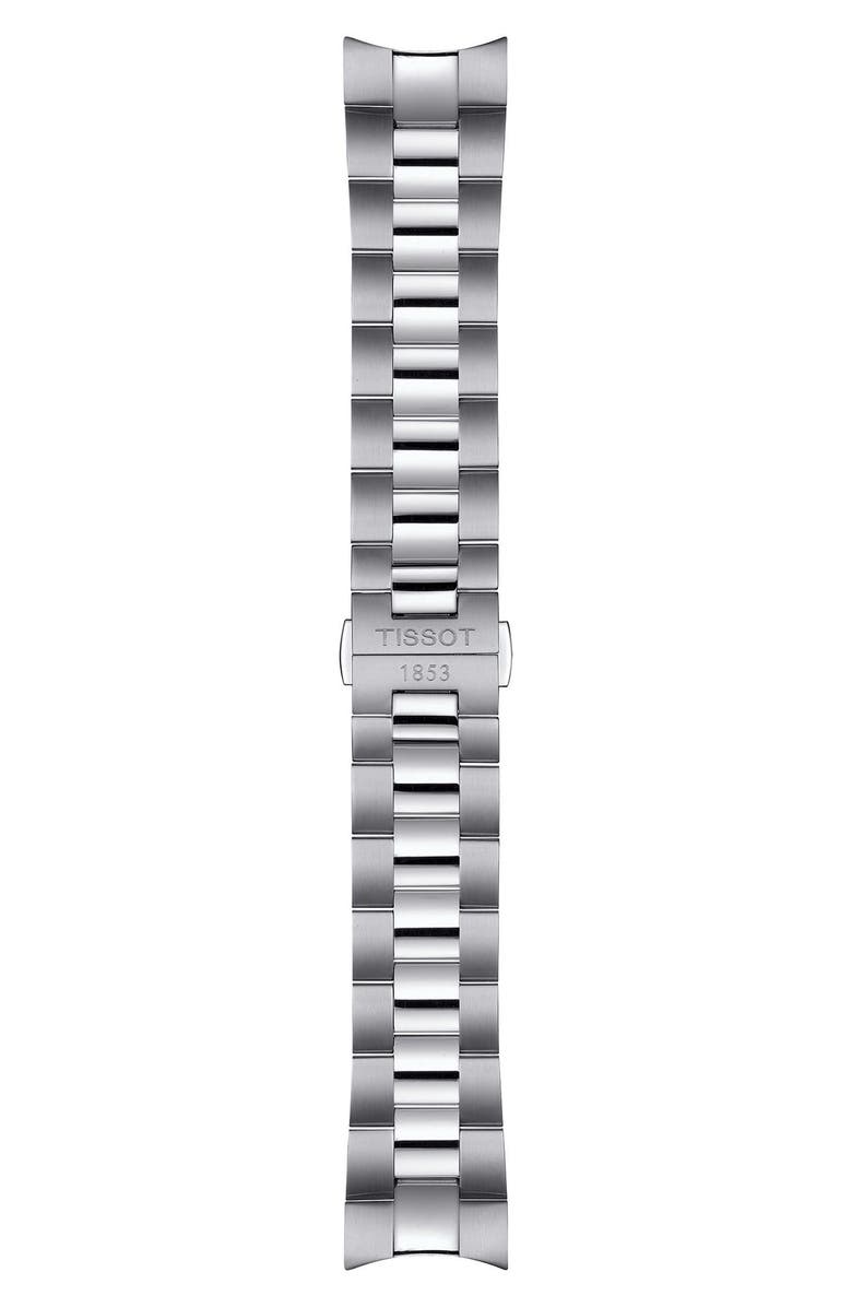 Tissot T-Classic Gentleman Powermatic Bracelet Watch, 40mm, Alternate, color, Silver/ Ice Blue