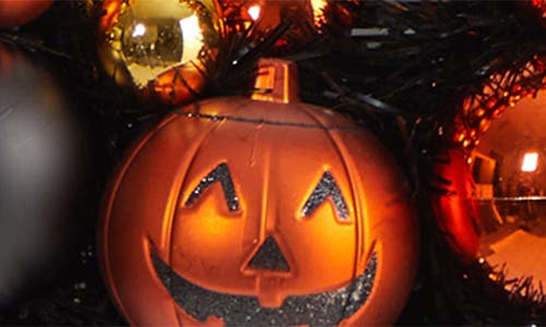Nearly Natural Halloween Shatterproof Pumpkin Ornament Wreath In Multi
