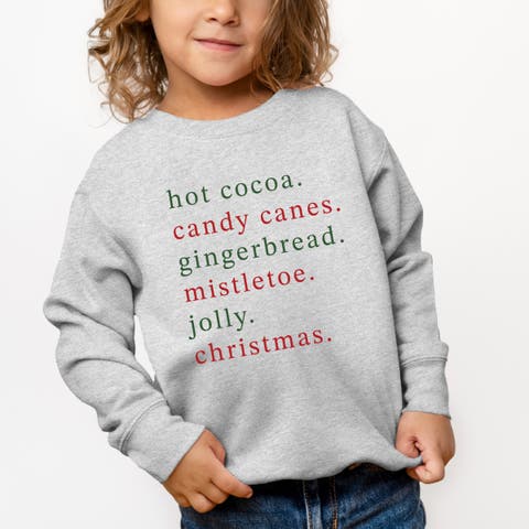 Christmas Words Typewriter Sweatshirt Toddler