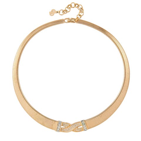 1980s Vintage Christian Dior Crystal Necklace