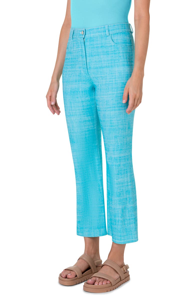 Akris punto Cali Stretch Denim Crop Bootcut Jeans, Alternate, color, 