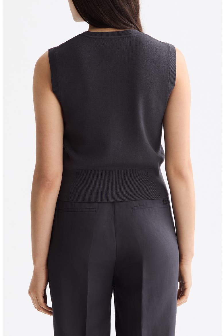 Spencer Sleeveless Sweater, Alternate, color, CHARCOAL ART