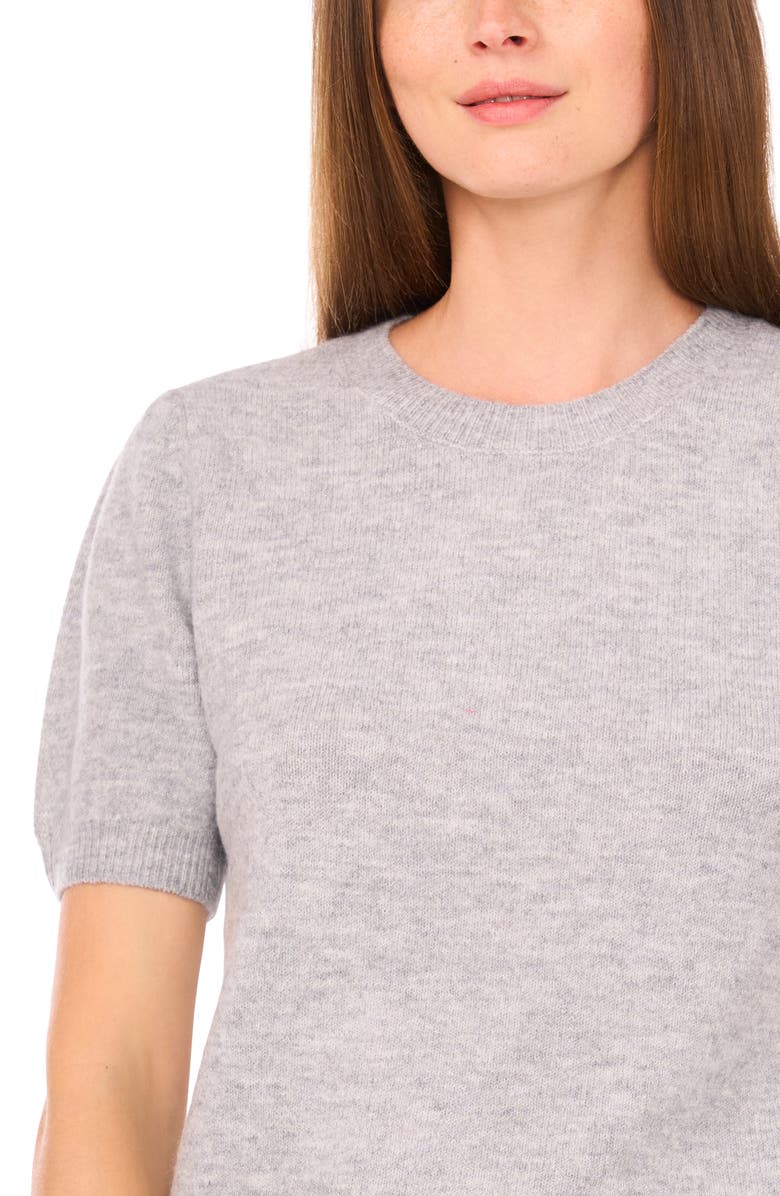 CeCe Crewneck Short Sleeve Sweater, Alternate, color, 