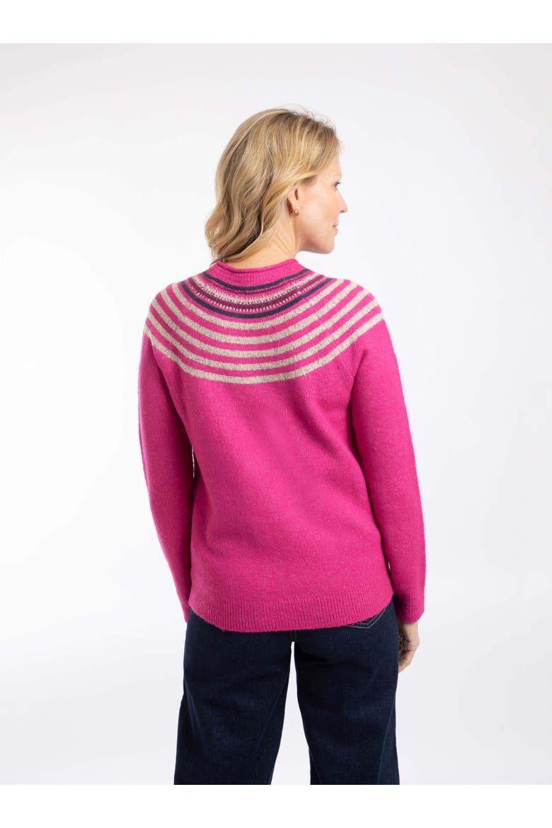 Sinatra Patterned Knit Sweater, Alternate, color, Gerbera