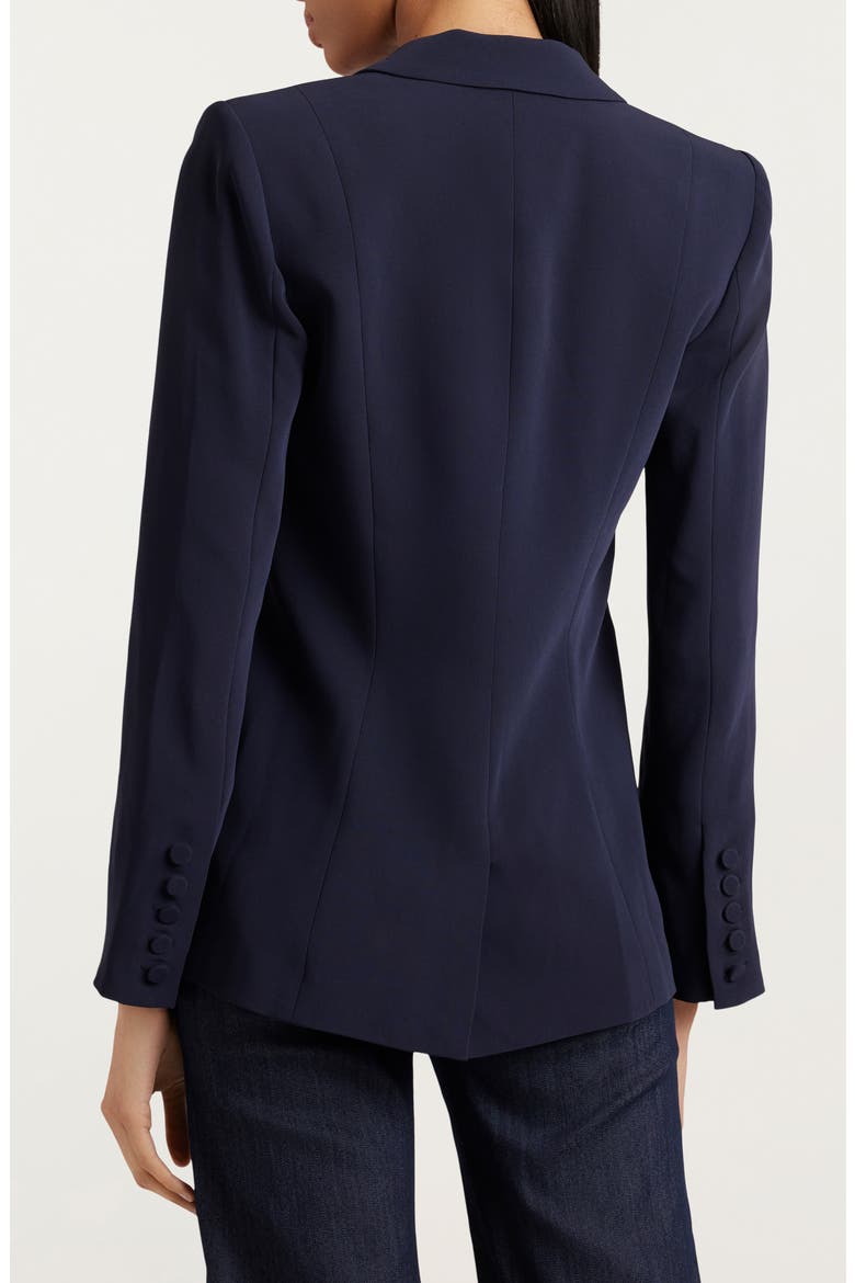 Karlie One Button Blazer, Alternate, color, NAVY