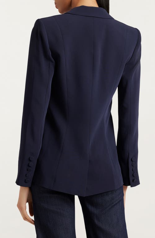 Cinq À Sept Karlie Single-breasted Blazer In Blue