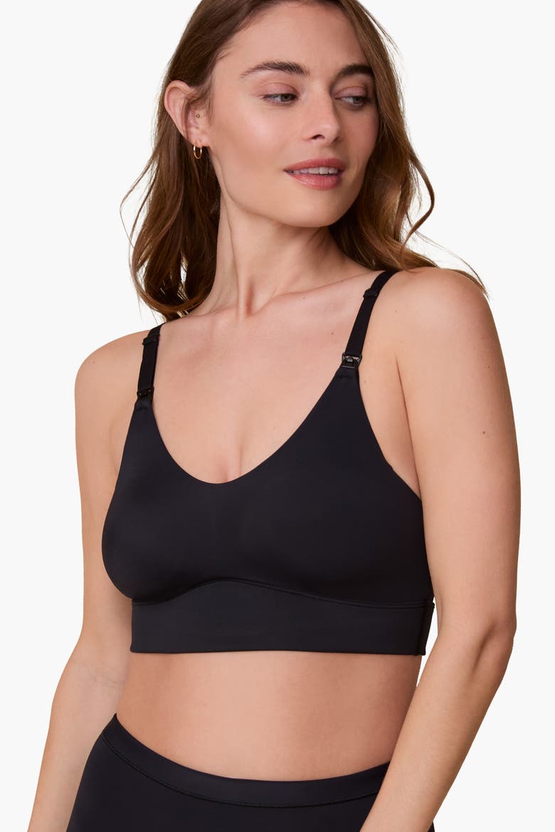 Bliss Nursing Bralette, Main, color, Black