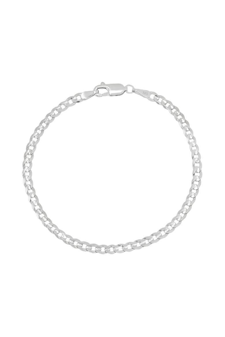 Sterling Silver 3mm Curb Bracelet, Main, color, Silver