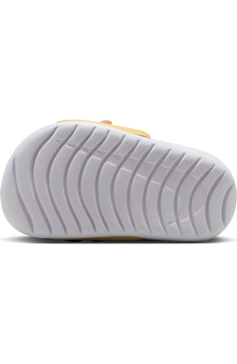 Nike Kids' Kawa Slingback Slide, Alternate, color, White/ Soft Yellow/ Sapphire