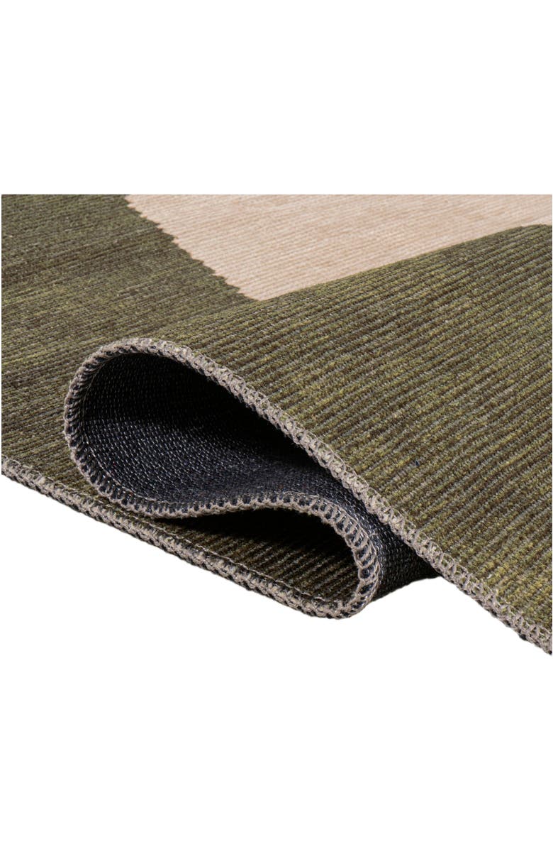 JONATHAN Y Cirkel Minimalist Geometric Dot Machine-Washable Area Rug, Alternate, color, Green/Cream