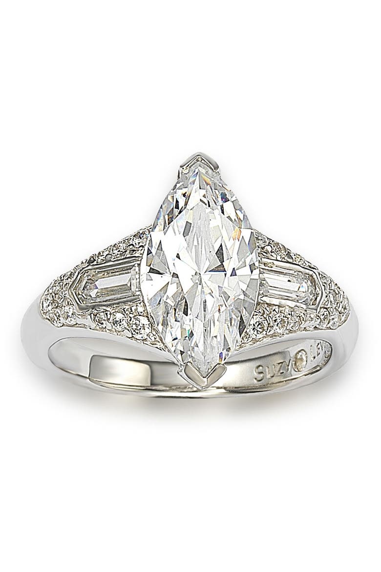 Marquise CZ Ring, Main, color, WHITE
