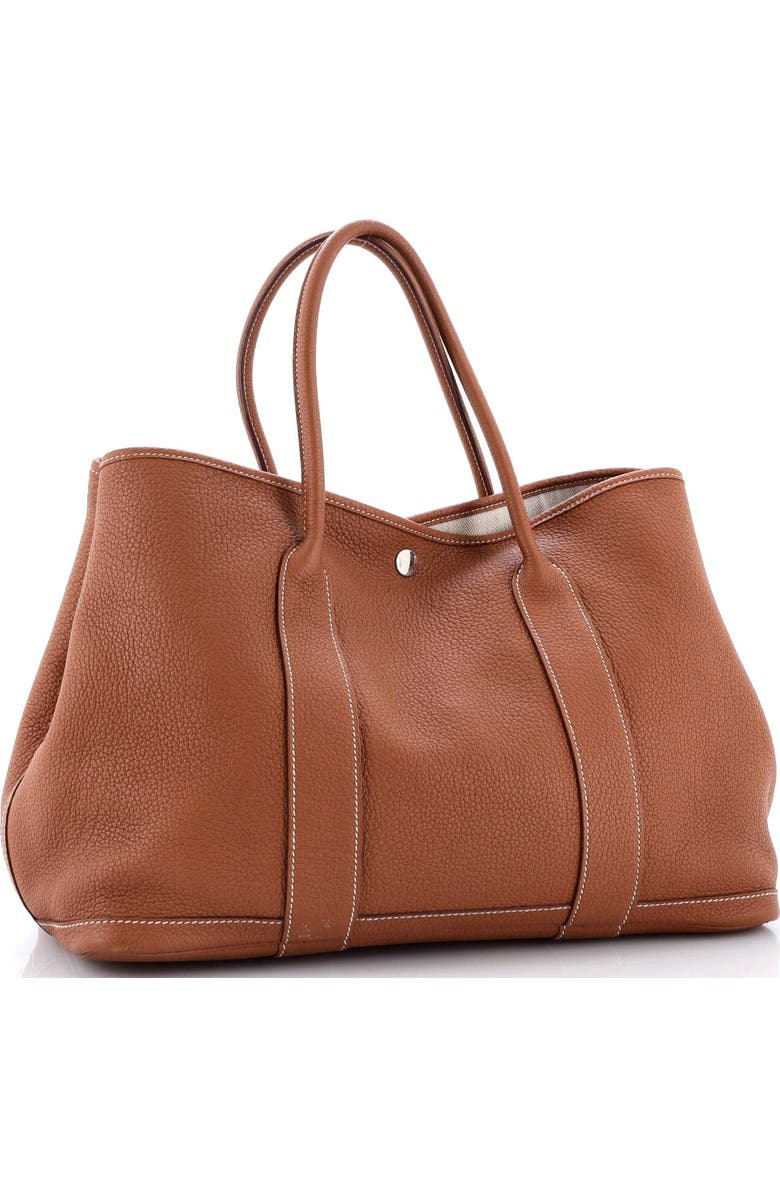 Pre-Owned Hermes Garden Party Tote Leather 36, Alternate, color, Gold