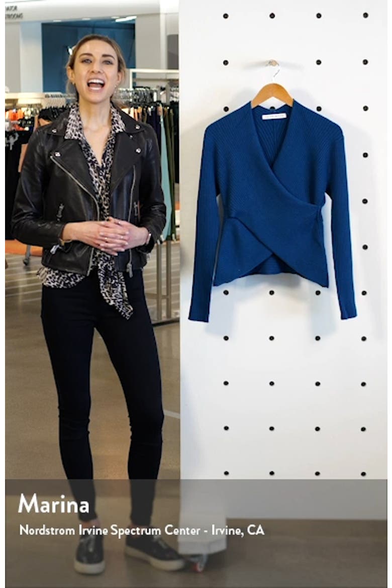 V-Wrap Knit Top video