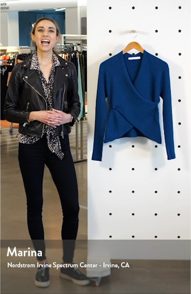 V-Wrap Knit Top, sales video thumbnail