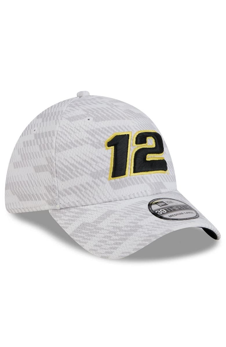 New Era Men
s New Era White Ryan Blaney 39THIRTY Graded Flex Hat, Alternate, color, White