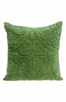 PARKLAND COLLECTION Geometric Embroidered Velvet Accent Pillow