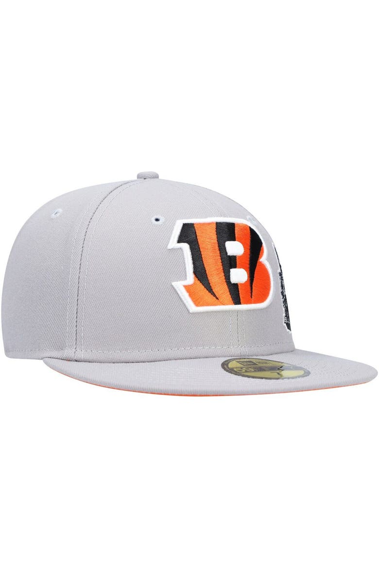Men's New Era Gray Cincinnati Bengals City Describe 59FIFTY Fitted Hat, Alternate, color, Gray