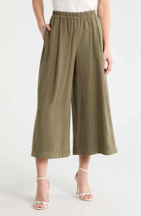 MAX STUDIO Brushed Twill Culottes