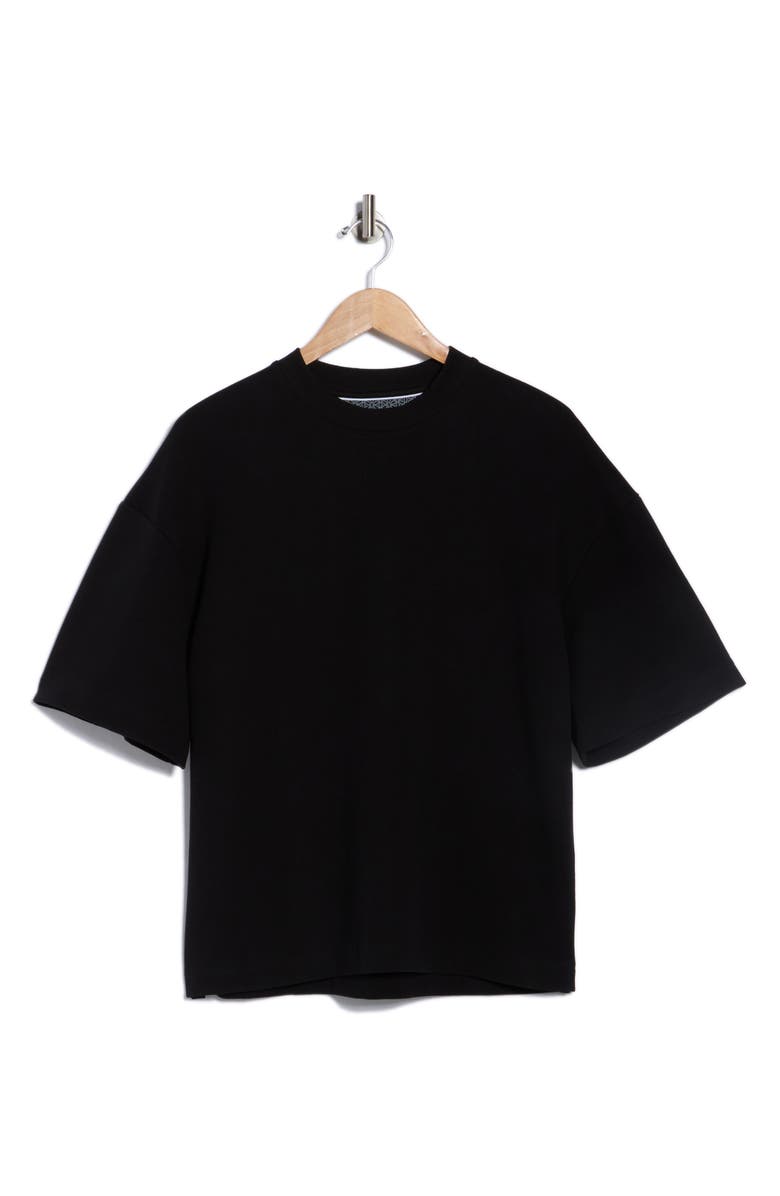 DENIM AND FLOWER Heavyweight T-Shirt, Alternate, color, Black