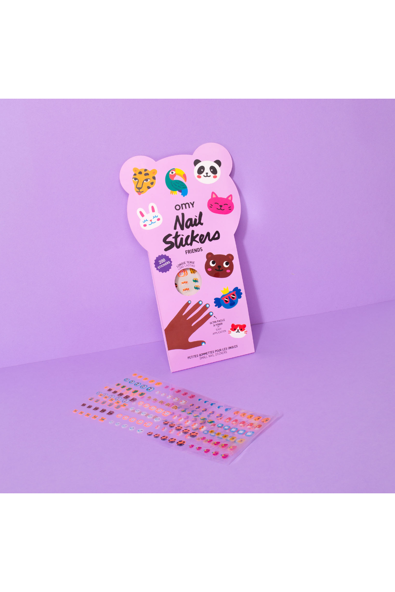 Nail stickers friends, Alternate, color, Purple