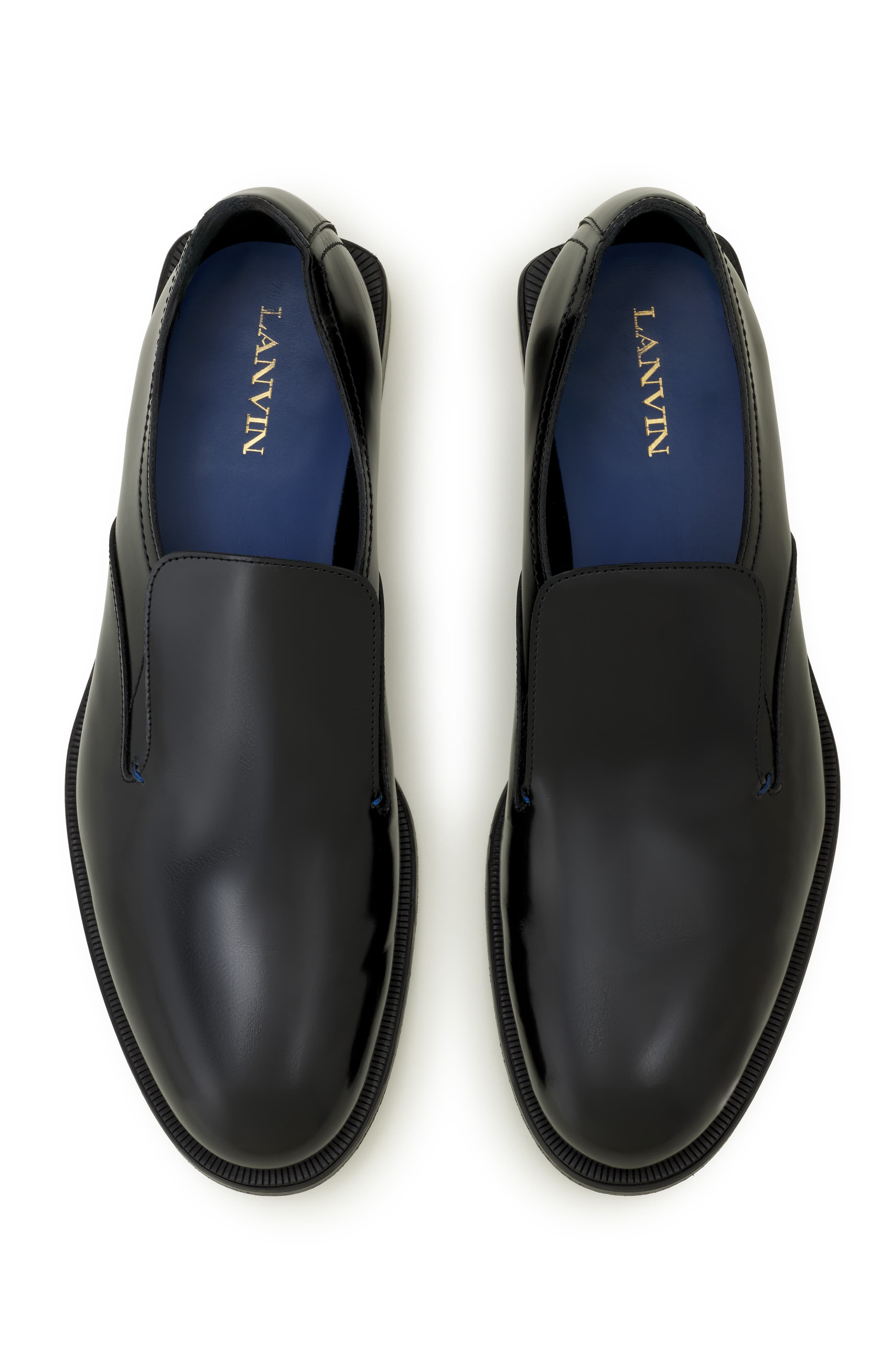 Classic Loafers In Leather, Alternate, color, Black