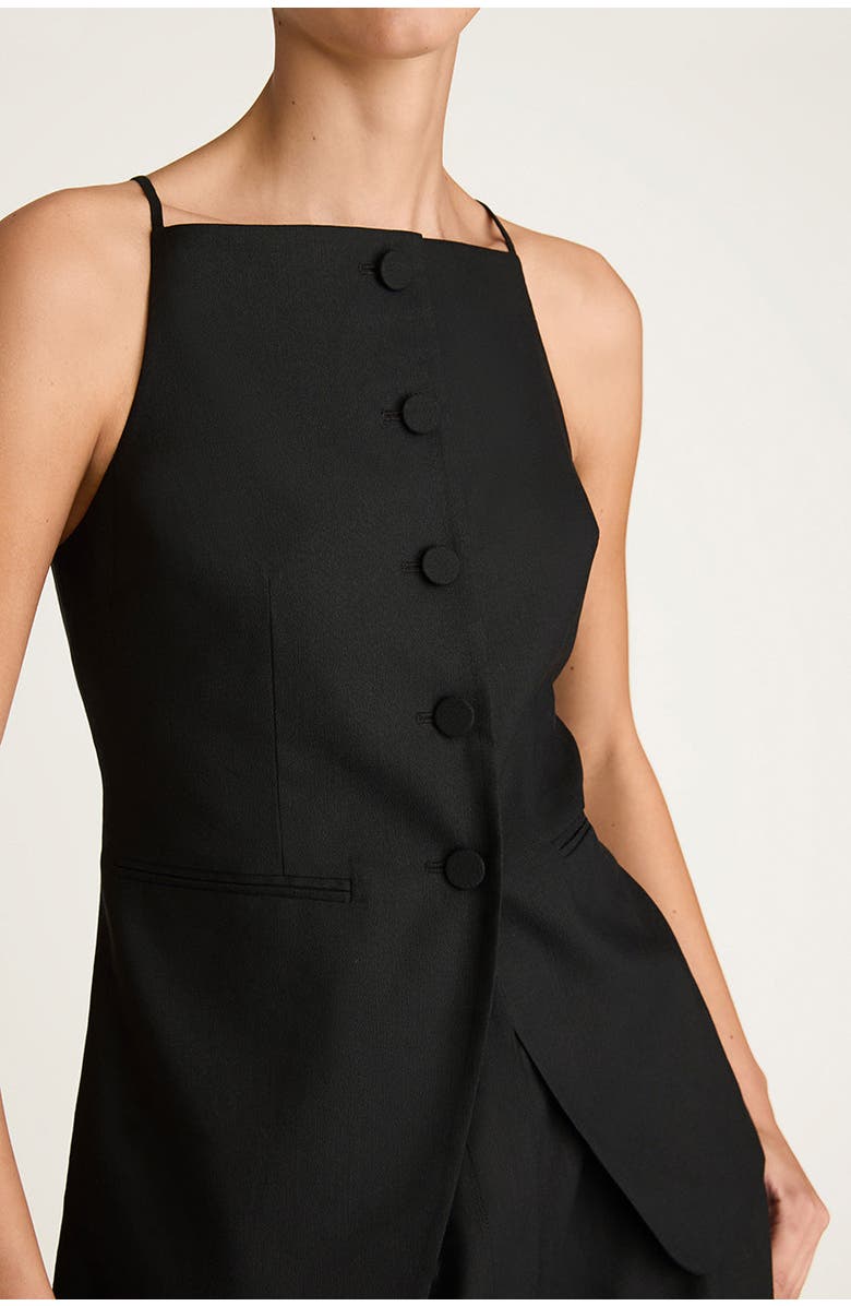 Rebecca Taylor Sleeveless Structured Top, Alternate, color, Black