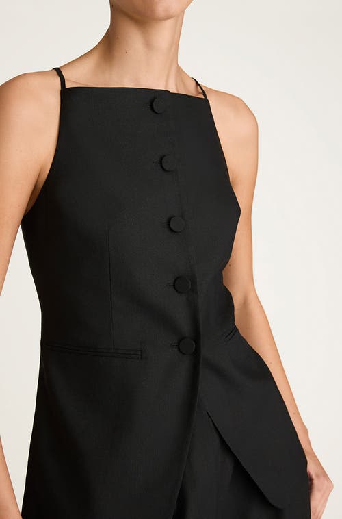 Rebecca Taylor Sleeveless Structured Top In Black