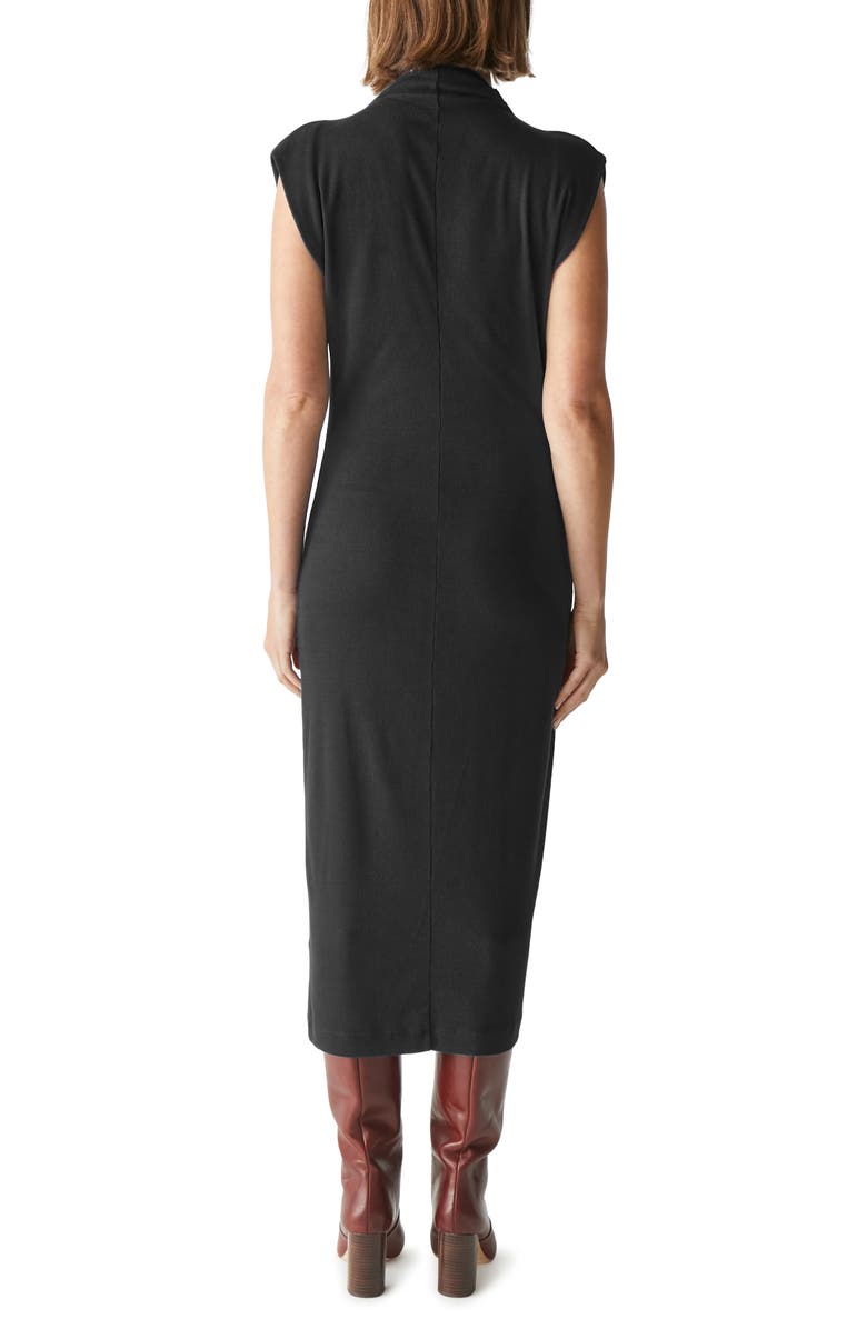 Michael Stars Iolanda Mock Neck Midi Dress, Alternate, color, 