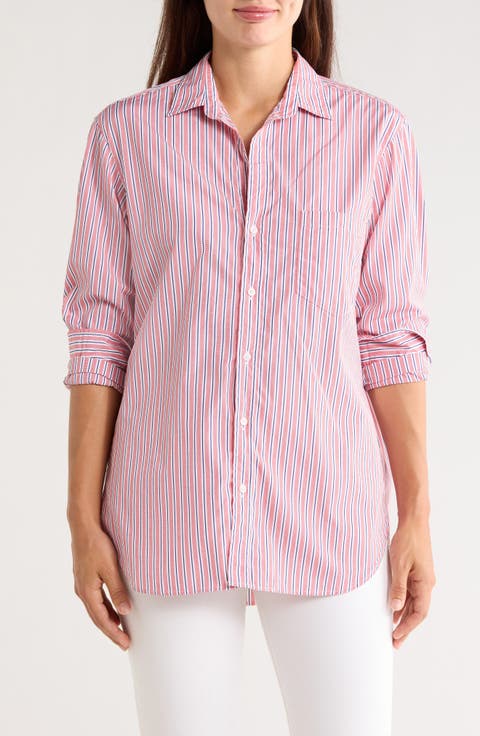 Boyfriend Cotton Button-Up Shirt