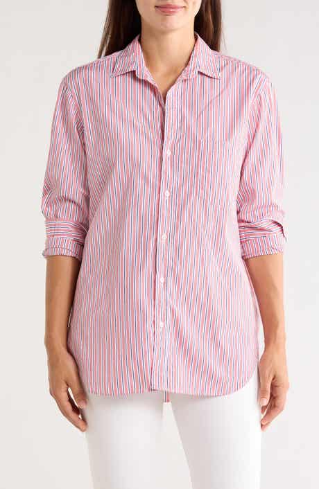 Boyfriend Cotton Button-Up Shirt