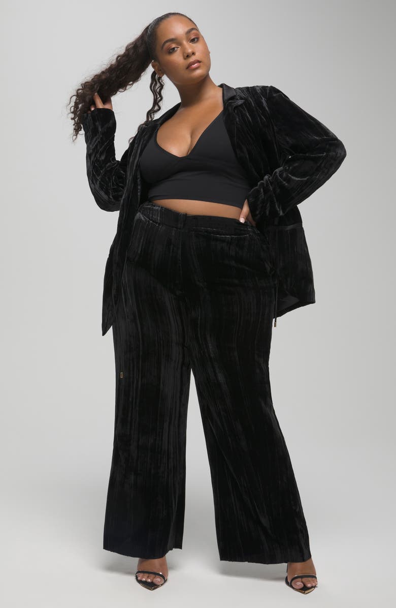 Good American Drawcord Waist Blazer, Alternate, color,