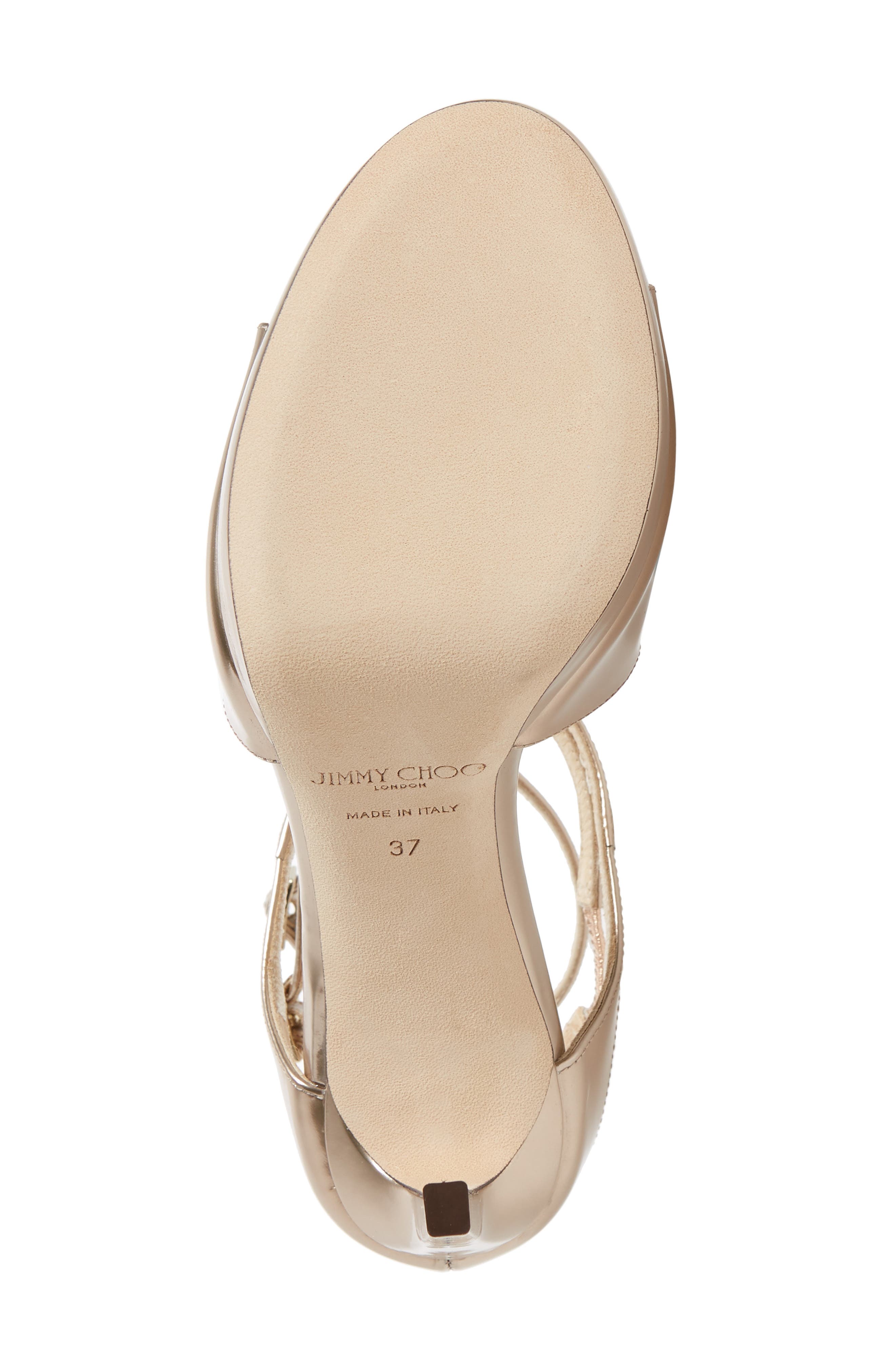 Jimmy Choo Emily Crisscross Platform Sandal, Alternate, color, 