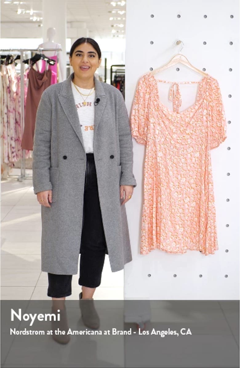 Puff Sleeve Floral Dress, sales video thumbnail