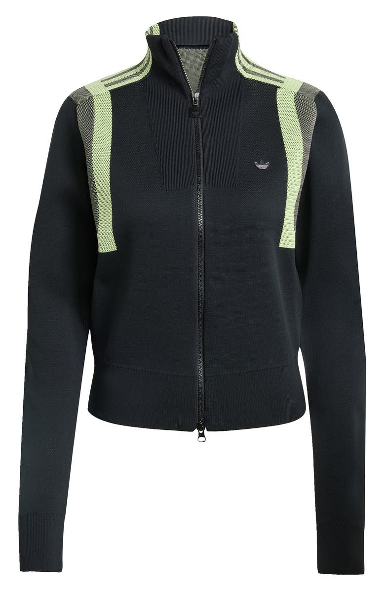 adidas Knit Track Top, Alternate, color, Black