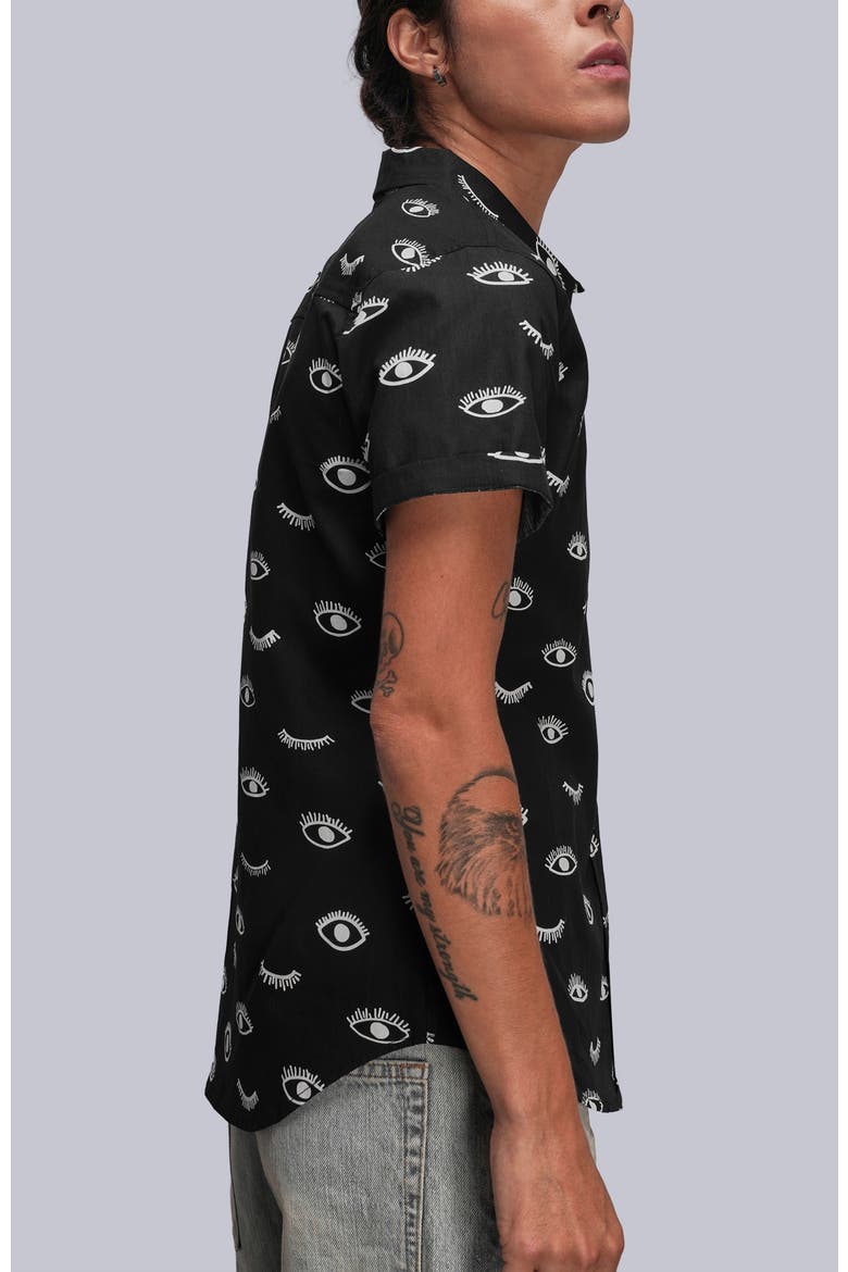 The Essential Button Up, Alternate, color, WINK BLACK