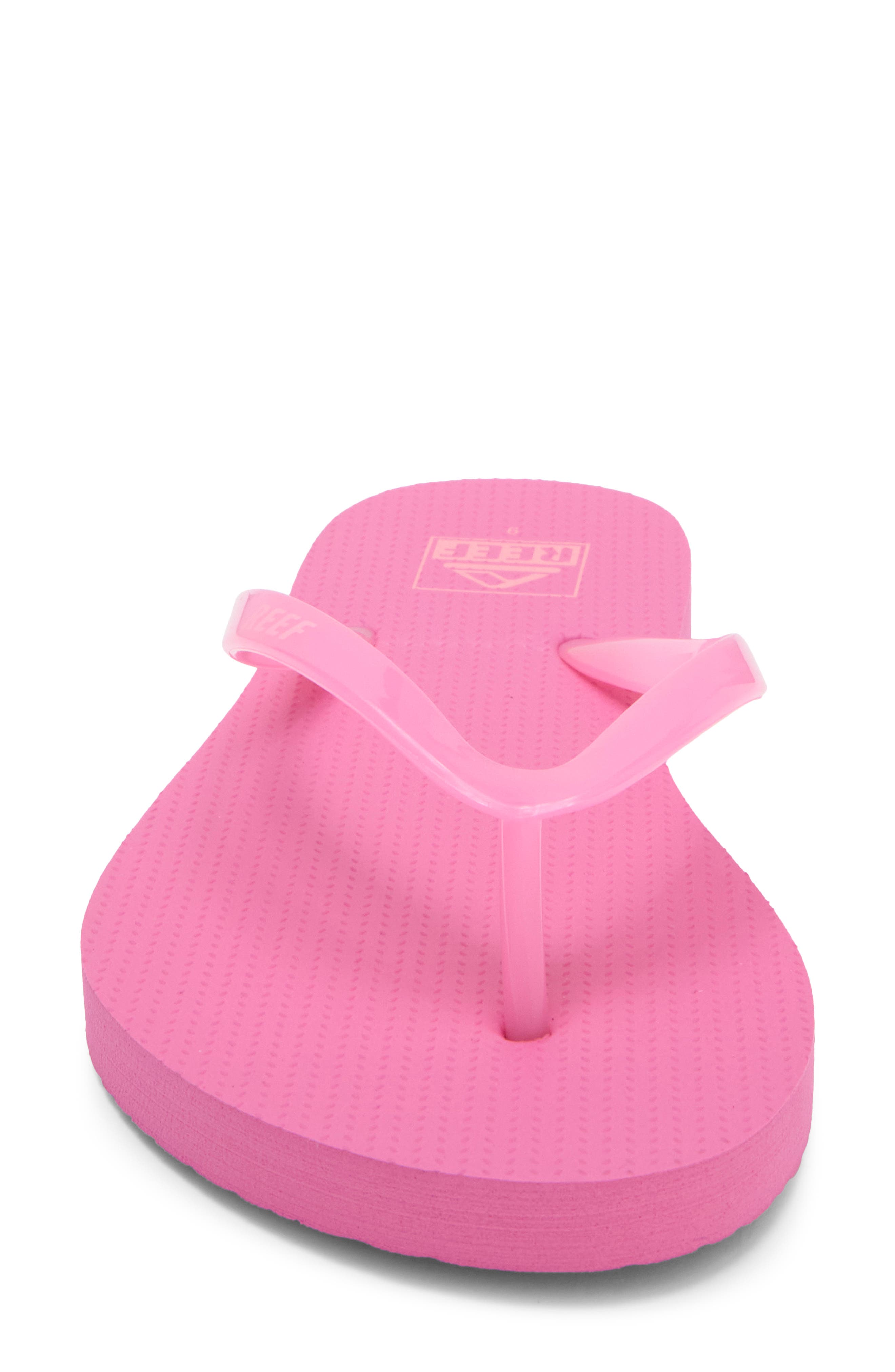 Seaside Jelly Flip Flop, Alternate, color, BRIGHT PINK