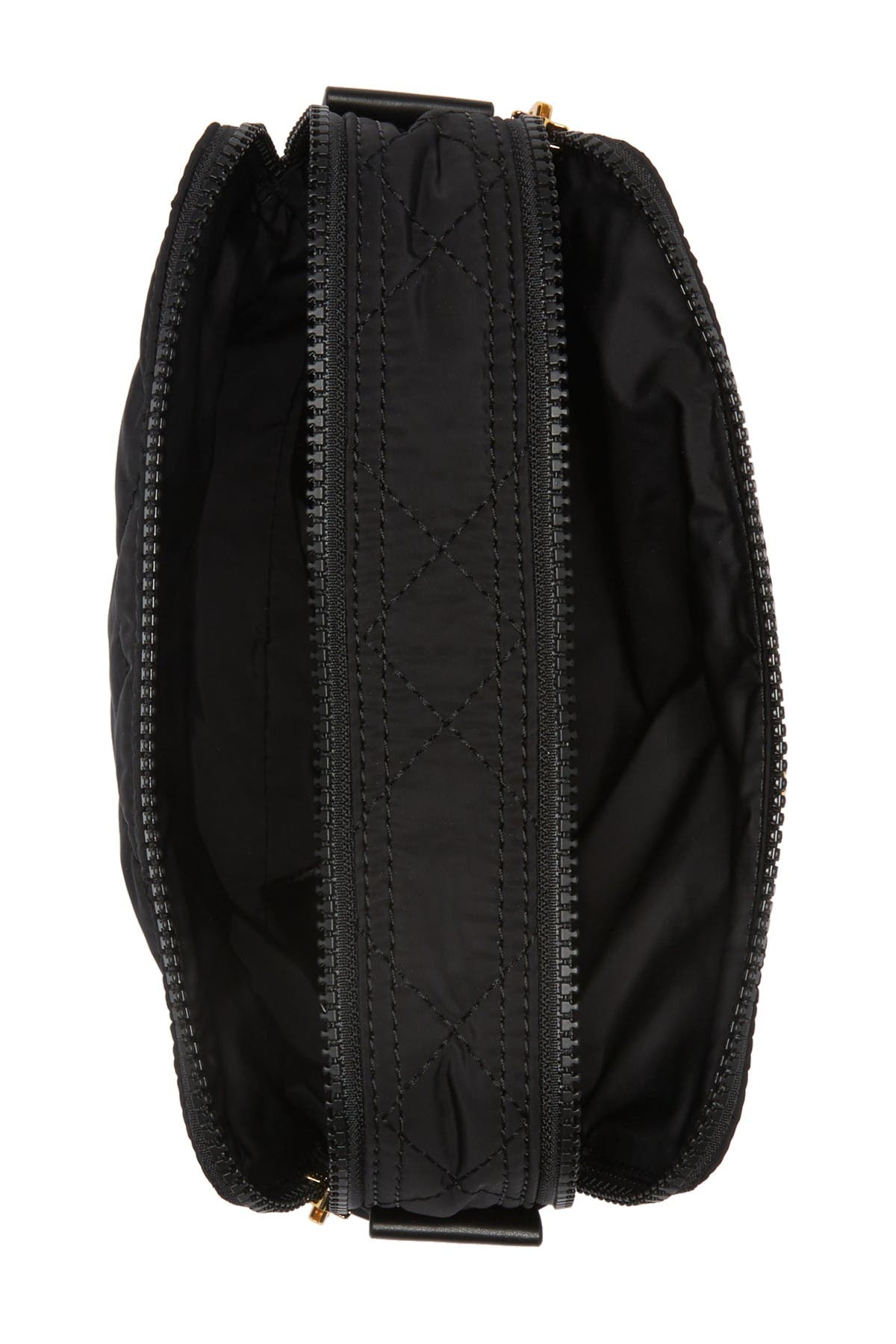 Marc Jacobs Quilted Double Zip Cosmetics Bag, Alternate, color, 