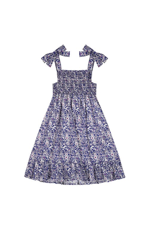 Shop Busy Bees India Shoulder Tie Sundress Navy Floral