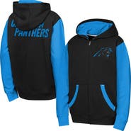 Outerstuff Youth Outerstuff Black Carolina Panthers Stadium Colorblock Full-Zip Hoodie