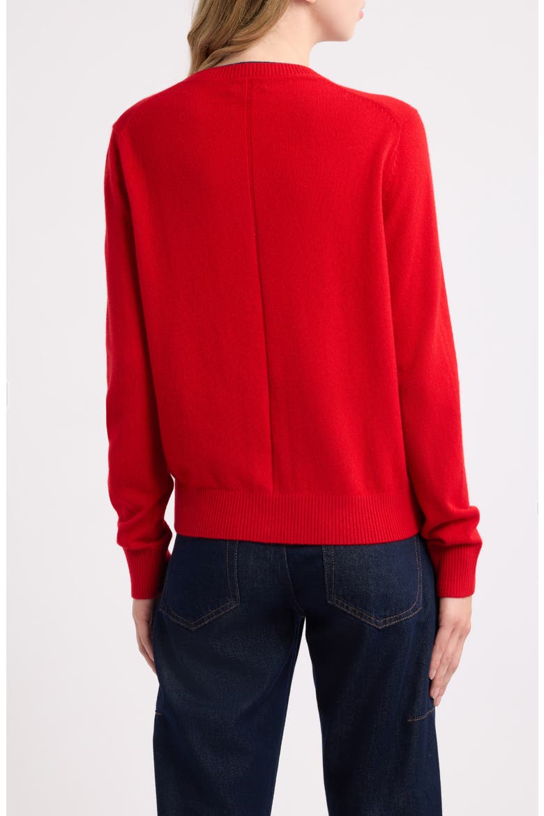 Nyla Cashmere Cardigan, Alternate, color, RED