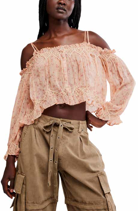 Marlow Cold Shoulder Button-Up Top