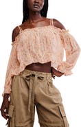 Free People Marlow Cold Shoulder Button-Up Top