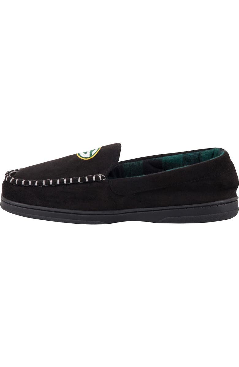 FOCO Men's FOCO Green Bay Packers Team Logo Flannel Moccasin Slippers, Alternate, color,
