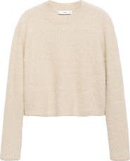 MANGO Glitter Detail Long Sleeve